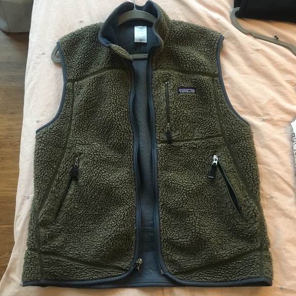 women's retro pile fleece vest